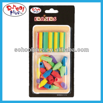 Pencil cap eraser set for students