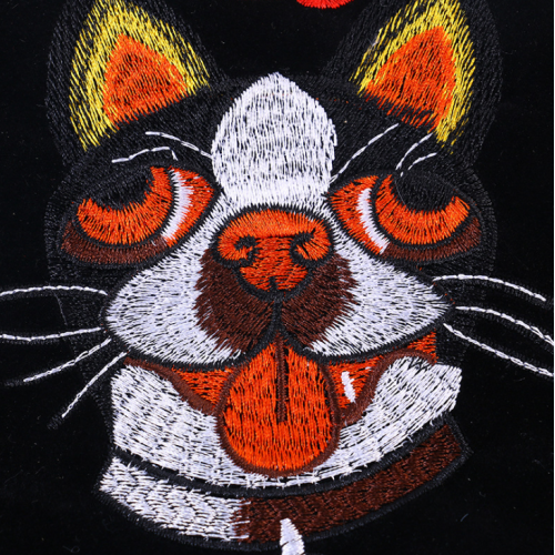 Patch Sulaman Anjing Adhesive Self Customized Logo Logo