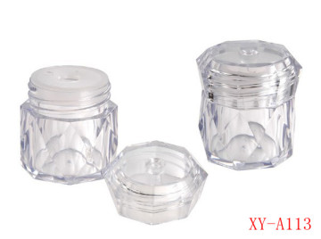 Crystal Clear Compact Powder Container