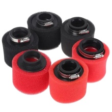 Straight Neck Foam Air Filter 35mm-48mm Sponge Cleaner for Moped, Scooter, Dirt Pit Motorcycles