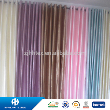 Polyester white satin fabric for curtain