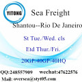 Shantou Port Seefracht Versand nach Rio De Janeiro