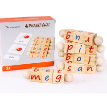 Wholesale Wooden Reading Blocks and Letters Toys for Children's Spelling Education