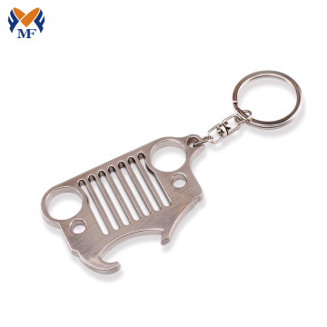 Personalized jeep novelty bottle opener keychain