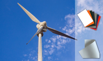 Multi-colored Wind Turbine Cover fabric