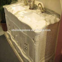 light vein white marble vanity top