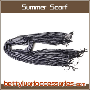 Checked Pashmina Scarf