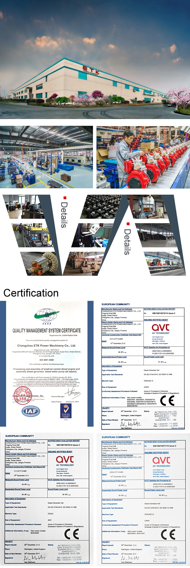 Diesel Generator with CE Certification (DG75LN)