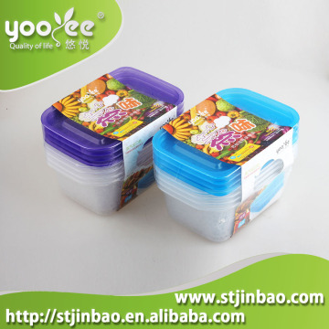 Wholesale Plastic Material Microwave Safe Food Storage Set 4 pcs