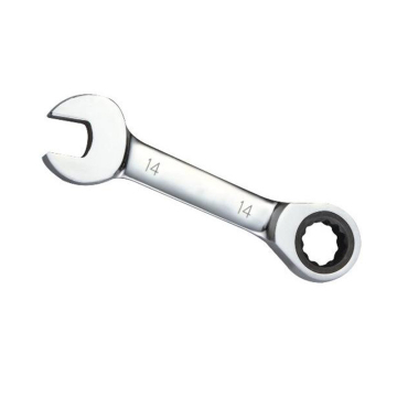 High Strength Chrome Vanadium Steel Stubby Ratchet Wrench