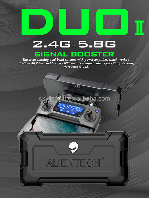 ALIENTECH DUO 3 antenna signal booster range extender for DJI/Autel/Parrot/FPV drones