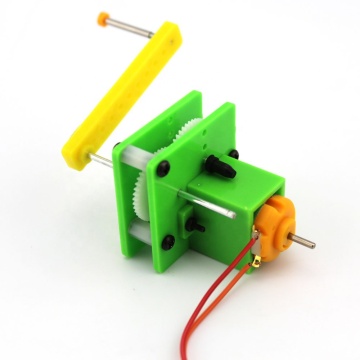 STEM Educational DIY Plastic Toy Hand Crank Power Generator