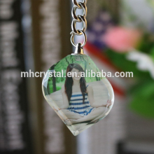 Personalized Gift Crystal Glass Photo keychains MH-YS0464