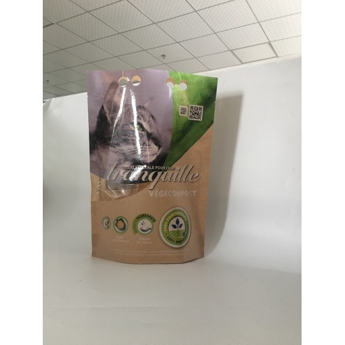 Cat Food Packaging Stand Up Bag With Zipper