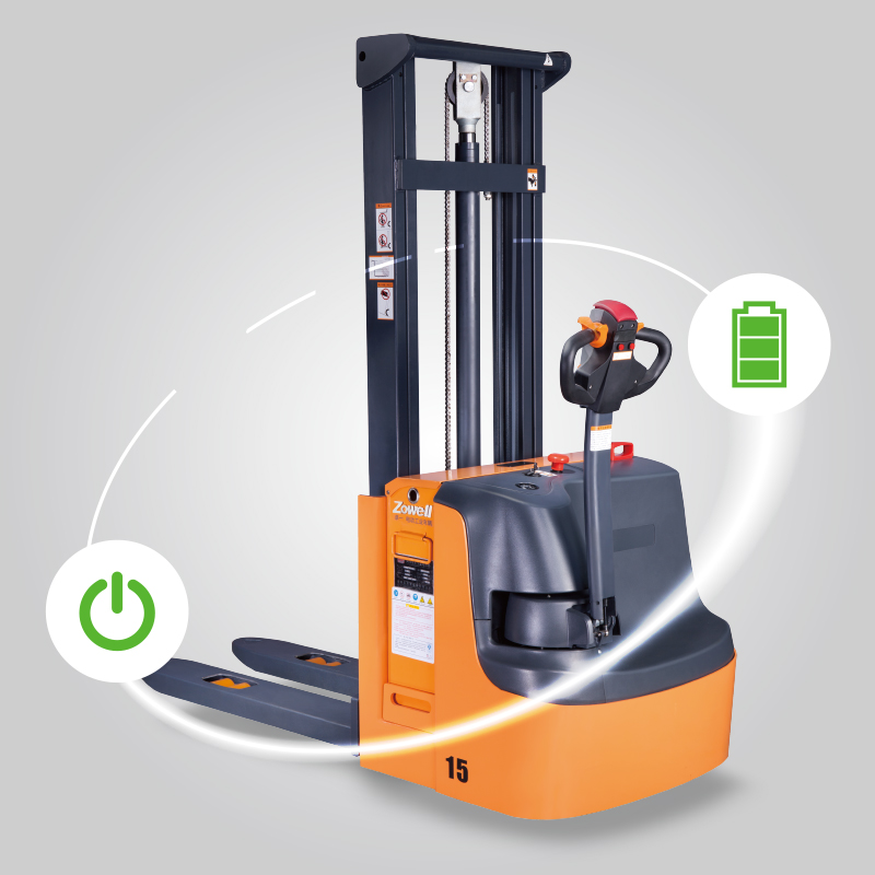 electric forklift lift up