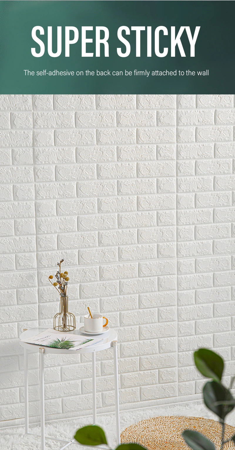 3D Brick Wall Stickers Self-Adhesive Panel Decal PE Wallpaper - Peel 3D Brick Wall Stickers Self-Adhesive Wall Paper