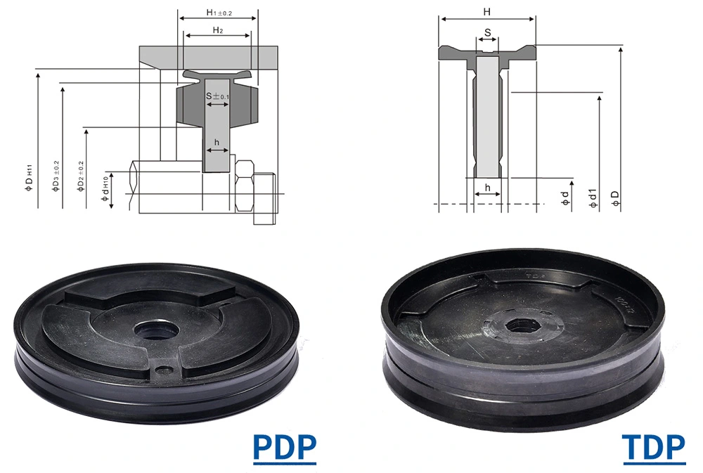Engine Parts Dk PDP Tdp Compressor Rubber Metal Pneumatic Seal