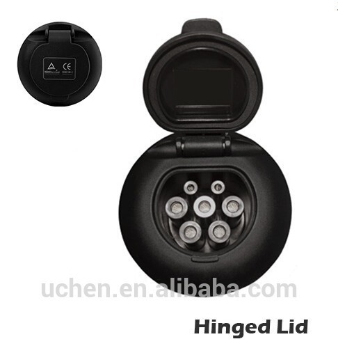 IEC 62196 female plug socket & iec 62196 ev socket with locking device