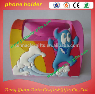 soft pvc lovely mobile phone holder