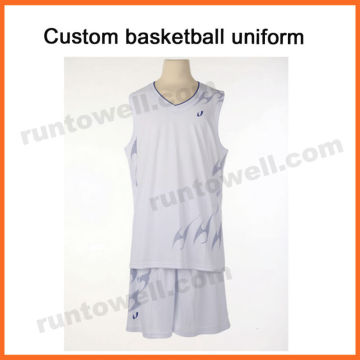 Runtowell 2013 basketball uniforms / reversible basketball uniforms /wholesale reversible basketball uniforms