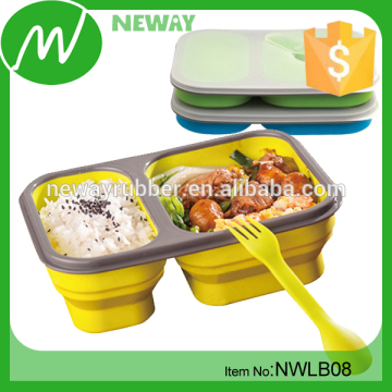 Silicone Collapsible Kids Lunch Box Silicone Lunch Box