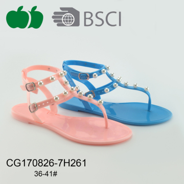 Ladies Fashion Plastic Pvc Jelly Sandals