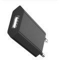 Caricatore in spina nera Caricabatterie USB a 1 porta USB