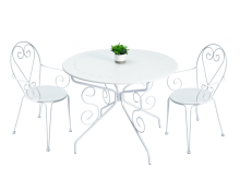 95cm Round Table and Armchairs Set of 3