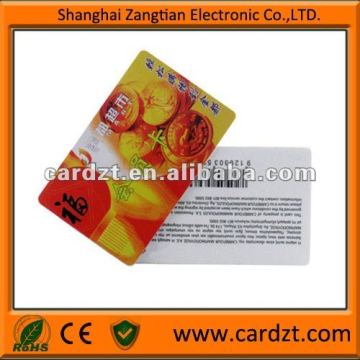 Standard PVC barcode cards