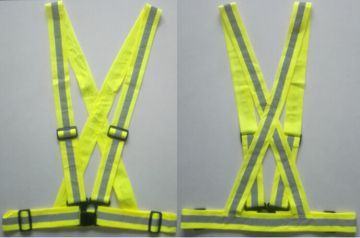 EN13356 Certificate yellow reflecting safety belt