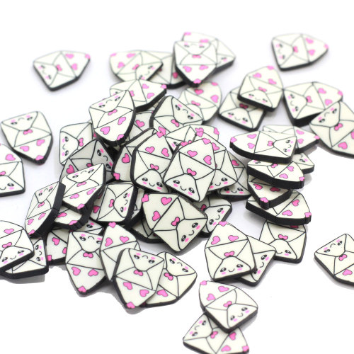 Hot Polymer Clay Designs Envelope Shape Sprinkles per DIY Craft Making Nail Art Decalcomanie