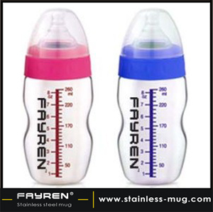 9oz Baby bottle baby feeding bottle plastic bottle