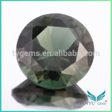 Wholesale Round Synthetic Spinel Dark Green Spinel 152#