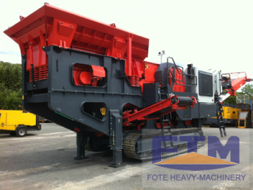 Tire Gravel Mobile Crushing Machine