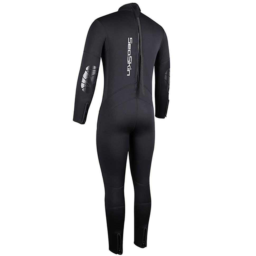 Seaskin Men &#39;s Full Suit Ykk Back Zip Wetsuit