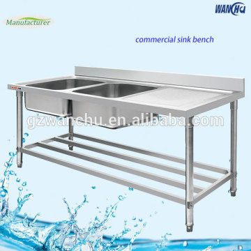 deep kitchen sink with drainboard/stainless steel industrial kitchen sink/enamel kitchen sink