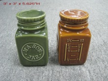 Ceramic Condiment Jar, Storage Jar,