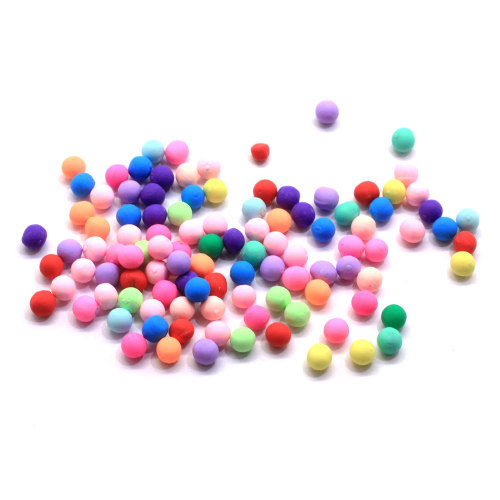 Bulk Cheap Price 5MM Round Polymer Clay Beads Mixed Colors Pack Of 100 Polymer Clay Round Ball Beads For Jewellery Making