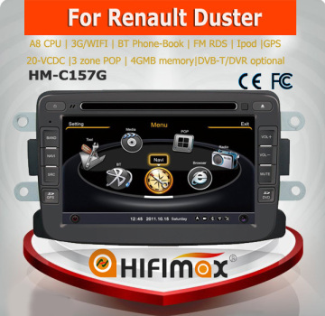 Hifimax car radio dvd gps for renault duster car touch screen car dvd player gps navigation for duster renault