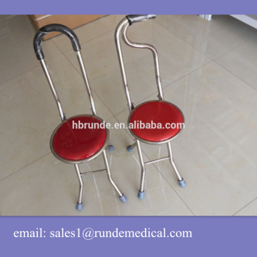 new design and soft seat Aluminum crutch with seat