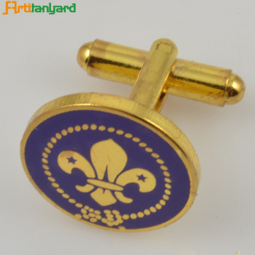 Gold Customized Metal Cufflink For Decoration