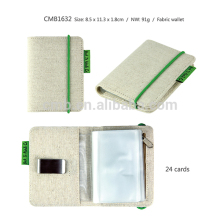 Eco-friendly Journal Name Card Book Holder with 24 Card Slots