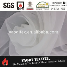 Cheap fire retardant plain voile fabric