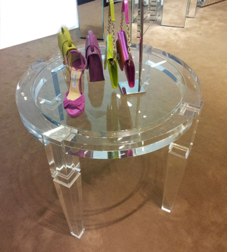 Clear Acrylic Round Coffee Table