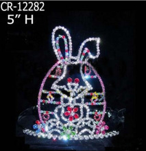 Wholesale Custom Rhinestone Rabbit Crowns