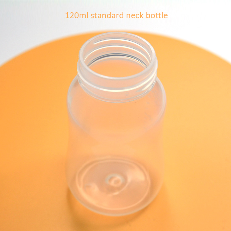 standard neck baby plastic bottle milk bottle 120ml