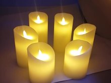 LED Farbwechsel Flameless Kerzen wax candle set