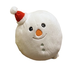 Wholesale Low MOQ Lovely Christmas Snowman Plush Pillow