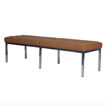 Classic Florence Knoll Leather Bench