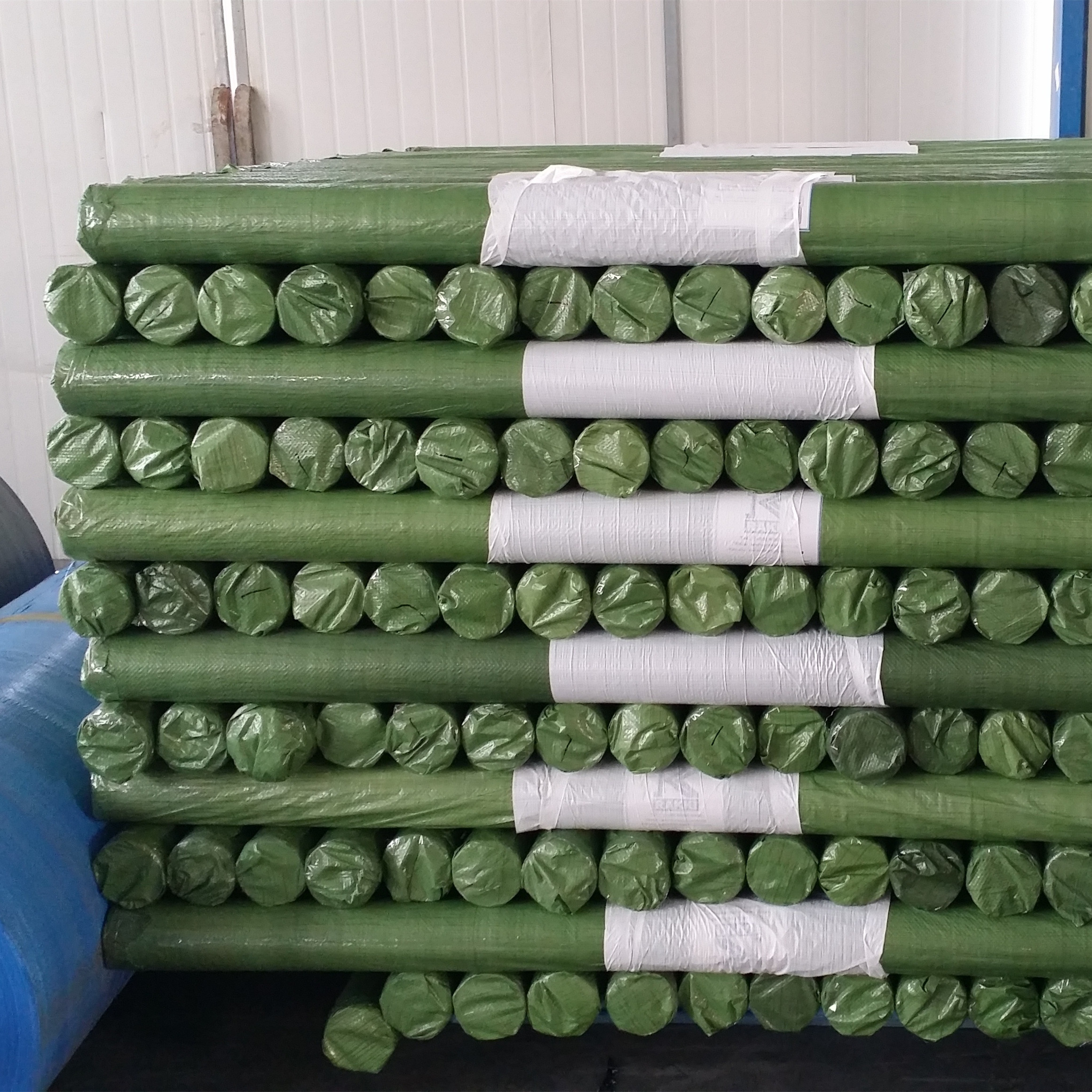 Green plastic PE tarpaulin